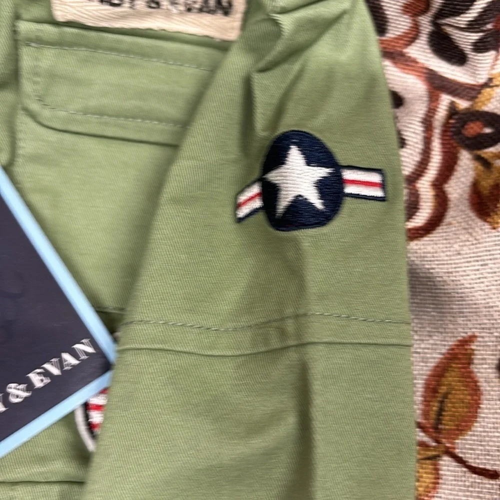 Andy & Evan Andy & Evan Baby Boys Military Patchwork Jacket - Infant